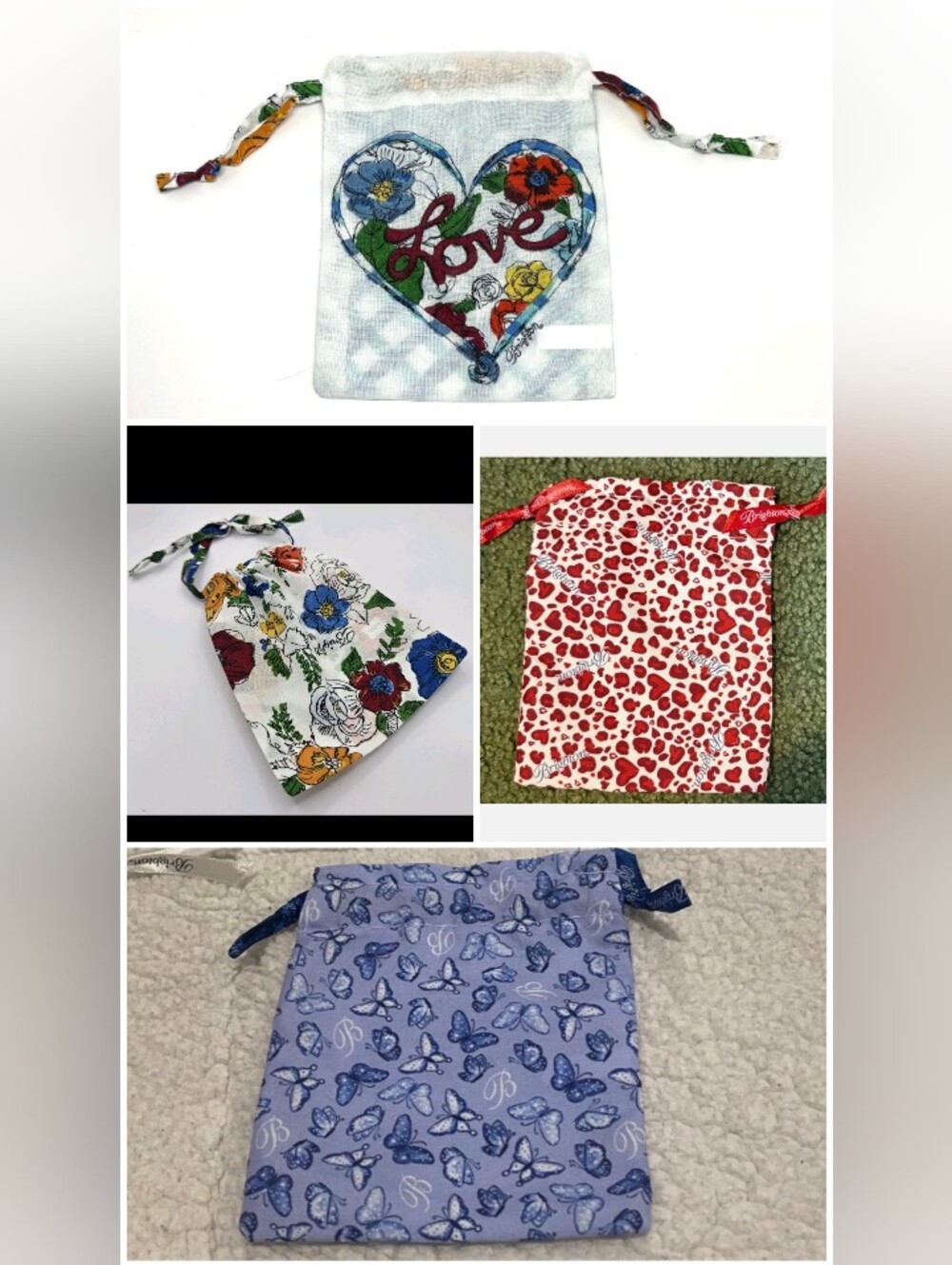 Brighton- Small Jewelry Size Dust Bags (Pick 1) 🩵❤️💛 - Picture 2 of 7